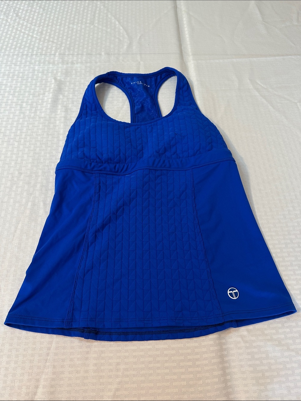 #918 Trina Turk Royal Blue Racerback Sports Bra Tank
